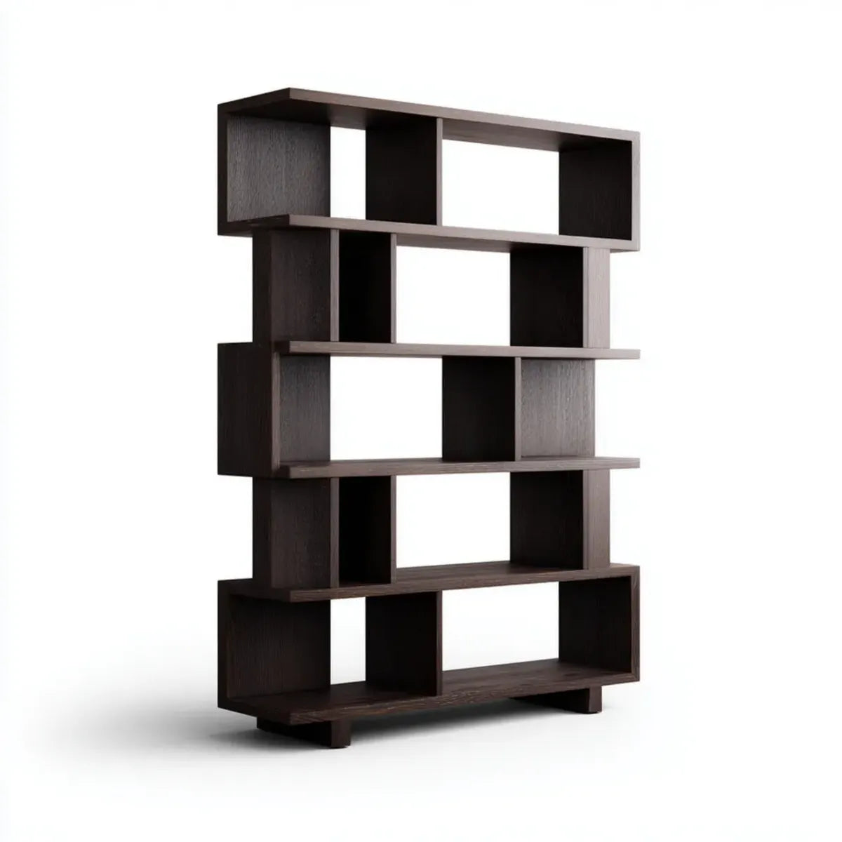 Bücherregal Raumteiler Dunkelbraun 80 x 24 x 180 cm Spanplatte Rechteckig