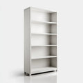 Bücherregal Weiß 80 x 30 x 200 cm aus MDF Rechteckig mit 5 offenen Fächern