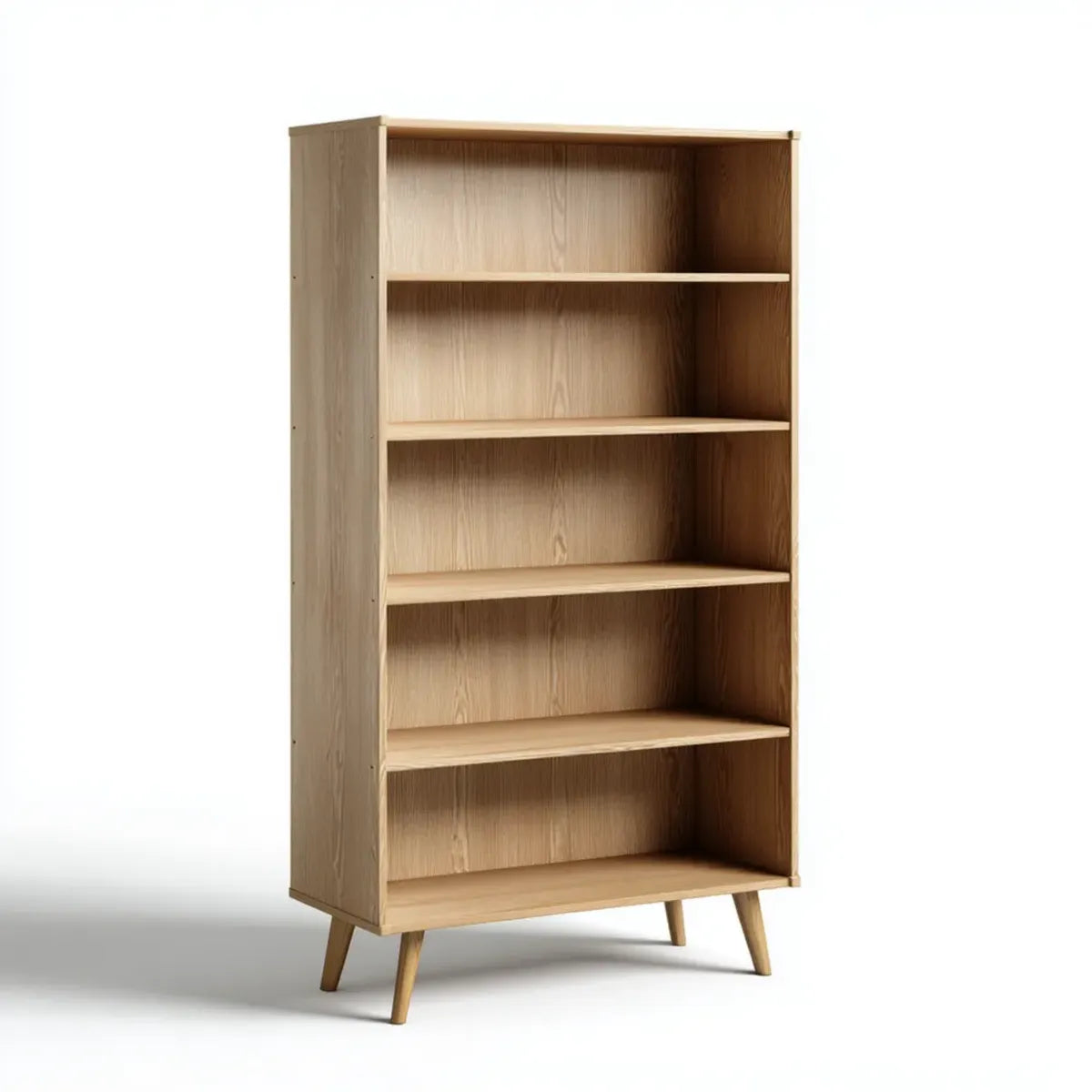 Bücherregal Standregal Eiche Natur 80 x 35 x 180 cm Spanplatte Rechteckig