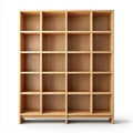 Bücherregal Standregal Natur 160 x 30 x 200 cm Massivholz Kiefer Rechteckig 20 Fächer