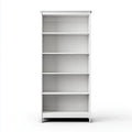 Bücherregal Weiß 90 x 37 x 197 cm aus massivem Kiefernholz rechteckig