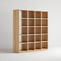 Bücherregal Standregal Eiche hell 120 x 30 x 150 cm Spanplatte rechteckig mit 20 Fächern
